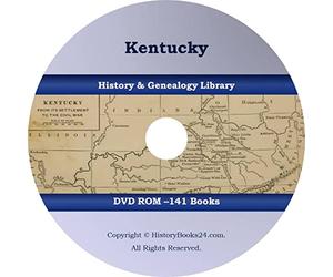 141 Kentucky Old Books on History & Genealogy - CD/DVD