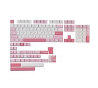 141 Keys Pink Cat Keycap Set Cherry Profile PBT Sublimation Japanese Custom Keycaps for Mechanical Keyboards