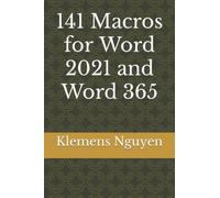 141 Macros for Word 2021 and Word 365 (VBA & macros)