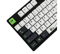 141 Panda MDA Profile Five Sides Dye Sub Keycaps Ergonomic Thick PBT Keycap Set for TKL GK61 64 68 75 87 96 104 GMMK MX Keyboard