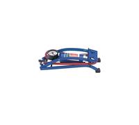 14172 Single Cylinder Foot Pump with Pressure Gauge, 29.6cm x 9.8cm x 8.6cm,Blue