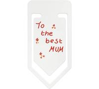 141mm 'to The Best Mum' Giant Plastic Paper Clip (CC00082371)