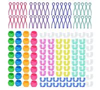 142 Pcs Bobbin Clamps Holders Thread Buddies, Bobbin Holder Clips Color Thread Clips Holder Silicone Spool Huggers Thread Holders for Embroidery Quilting Sewing Accessory Thread Spool Organizing