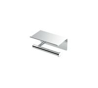 Gatco 1420 Latitude II Toilet Paper Holder with Mobile Shelf Tissue, Chrome, 7" W
