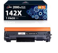 142X W1420X Black Toner Cartridge - No Chip, 2000-Page High-Yield | Compatible with HP 142A W1420A Black Toner Cartridge | Works with HP Laserjet MFP M140w Toner & Laserjet M110w Toner (1 Pack)
