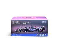 Bburago F1 Formula 1 BWT ALPINE F1 TEAM A524 (2024) WITH HELMET - OCON - 1:43 Scale - Incredibly Detailed Die-Cast Replica Collectible Race Car Model, Multiple Colours