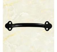 143mm Spray Paint Black zinc Alloy Wooden Box Drawer Wardrobe Jewelry Box Handle Medicine Cabinet Strip Handle(Black)