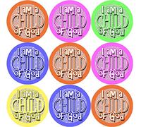 144 Child of God 30 mm School Christian Reward Stickers, Church service