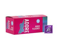 144 Condoms Adore CE Marked-Discreet Packaging & Free P&P - Safe & Ribbed (Ribbed)