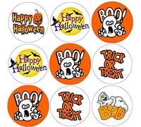 144 Happy Halloween 30mm School Reward Stickers for Teacher, Parent,