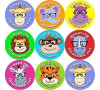 144 I Kept My Glasses on 30 mm Reward Stickers for School Teachers, Parents