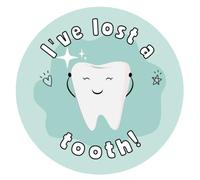 144 I've Lost a Tooth Stickers - Children, Teachers & Parents - Colourful, Easy Peel With Strong Adhesive Glue [30mm Stickers]