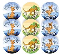 144 Kool Kangaroo Praise Animals - 30mm - Glossy Reward Stickers for Teachers & Parents