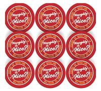 144 Naughty or Nice List 30mm Reward Stickers for Schools, Santa's Grotto, Christmas Fairs