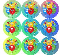 144 Party Time Balloon 30mm Reward Stickers for School Teachers Party Bags