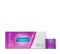 144 Pasante Condoms | RegularFlavours King Size Extra Safe Delay Ribbed Trim
