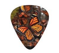 144 Pcs Guitar Picks Bulk 3 Different Thickness Personalized Guitar Plectrums With Storage Box Monarch Butterflies Guitar Accessories For Bass Electric Guitar Acoustic Guitar Lovers