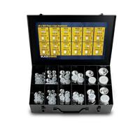 144 Pcs JIC & ORFS Cap and Plug Kit - Hydraulic Line Caps and Plugs Fitting Set, AN Flare & O Ring Seal Flat Face Adapters for Industrial Equipment, Hose & Tube Maintenance - Dash Sizes 4 6 8 10 12 16