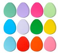 144 Pcs Large Easter Egg Cutouts 6 Inch Paper Egg Shape Cut-Outs Assorted Color Easter Egg Accents Classroom Decoration for Kids School Craft Projects Classroom Spring Easter Party Decor