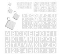 144 Pcs Letter Stencils for Crafts Reusable - Alphabet & Number Stencils for Painting, Lettering Stencil for DIY Art Projects on Wood, Walls, Fabric, Signs, Doors (1, 2, 3, 4 Inch)
