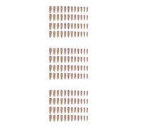 144 Pcs Long Trapezoid Press on Nails with Resin | White Purple Line Diamond Accents, Full Cover Style, Suitable for Different Finger Sizes, Chic Look