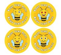 144 Personalised Bee Reward Stickers For Children, Teachers & Parents - Colourful, Easy Peel Stickers With Strong Adhesive Glue [144 30mm Stickers]