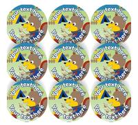 144 Personalised Camp Squirrels 30mm Forest School Scout Reward Stickers for School Teachers, Parents