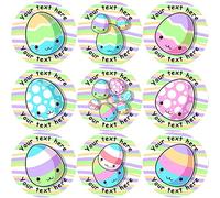 144 Personalised Easter Eggs 30mm Reward Stickers for School Teachers, Parents