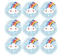 144 Personalised Rainbow Cloud Well Done Reward Stickers For Children, School Teachers & Parents - Colourful, Easy Peel Stickers With Strong Adhesive Glue [144 30mm Stickers]