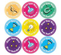 144 Personalised Science Well Done Reward Stickers For Children, School Teachers & Parents - Colourful, Easy Peel Stickers With Strong Adhesive Glue [144 30mm Stickers]