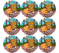 144 Personalised Teddy Bears' Picnic 30mm Glossy Reward Stickers for School Teachers, Parents