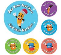 144 Personalised Thumbs Up Reward Stickers For Children, Teachers & Parents - Colourful, Easy Peel Stickers With Strong Adhesive Glue [144 30mm Stickers]