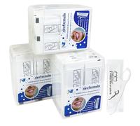 144 Picks Dental Floss Tooth Pick Flosser, Eyxformula Floss Picks Individually Wrapped Travel Micro Dental Floss, Single Use Glide Floss Tool for Remove Plaque& Food, Oral Health Care Floss, 4 Pack