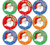144 Santa's Nice List Reward Stickers Teachers, Nurse - Size 30mm