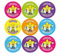 144 Science Superstar Reward Stickers For Children, Teachers & Parents - Colourful, Easy Peel Stickers With Strong Adhesive Glue [144 30mm Stickers]