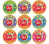144 Welcome Back to School 30 mm Reward Stickers for Teachers, Parents, Nursery
