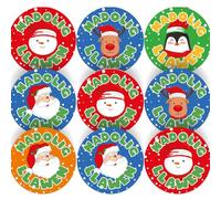 144 Welsh Christmas/Nadolig Llawen Characters 30mm Reward Stickers for Teachers, Parents