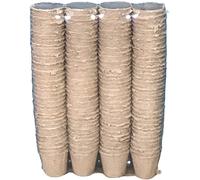 144 x 7cm Eco Round Fibre Biodegradable and Compostable Plant Pots