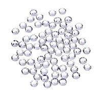 1440 Pack Crystal Flat Back Rhinestone Round Diamante Gems 4mm, Non-Self-Adhesive (Clear)