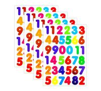 1440 Pcs 0 to 9 Number Stickers Small 40 Sheets Colorful Self Adhesive Numbers 2.2cm Waterproof Vinyl Stick on Sticky Numbers for DIY Scrapbooking Craft Cards Label Decal Sign Decor