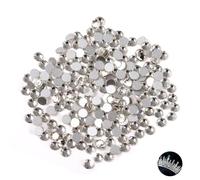 1440 Pcs 4.6-4.8mm Reflective Crystal Diamantes, Silver Flat Back Rhinestones for DIY Crafts, Makeup, Nails, Clothes, Shoes, Bags