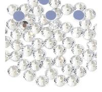 1440 PCS Flat Back Crystal Rhinestones Hot Fix Rhinestones Round Gems for Nail Art Crafts, Face, Makeup and DIY Clothes, Shoes Etc (SS10 Transparent)