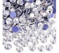 1440 Pcs Hotfix Rhinestones, Flat Back Crystal Diamante Round Gems for Diamante Gems Nail Art Crafts Clothes Shoes DIY Decoration, 2.7-2.8mm (White)
