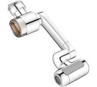 1440° Rotating Faucet Extender With 4 Spray Modes Brass Tap Sprayer Adapter With Built-In Filter, For Kitchen Bathroom Laundry Sink Adjustable Water Saver | Entgoinggo(Faucet Extender)
