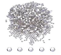 1440pcs Clear Crystal Rhinestones 4mm - Flat Back Glass Gems for Nail Art, Crafts & Clothing Decoration