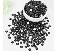 1440PCS Crystal Flatback Rhinestones Glass Diamond Gems for Nail Art Crafts Decorations Clothes Shoes (SS6 1.9-2.0mm, Black)