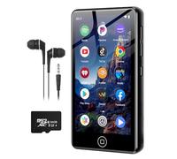 144GB MP3 Player with Bluetooth and WiFi,MP3 & MP4 Players with 4.02-inch Touchscreen and Speaker,Spotify Music Players with Pandora,Audible,Amazon Music,Spotify,Play Store,Up to 1TB（Black）