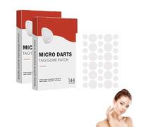 144pcs Micro Needle Patches, Microdart Pimple Patch, Skin Tag Patches, Spot Patch, Professional Gently Eliminate Pimples, for All Skin Types (2*144pcs)