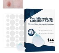 144Pcs Pro Mic/rodarts Tag'Gone Patch,Micro/dart Pimple Patches,Dark Spot Remover for Face,Gently Verruca Remover Skin Care Patch,Invisible Spot Patches for Face Dots,Skin Tag Remover for F/ace &Body