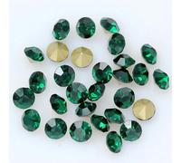 144pcs SS6 2mm Czech Crystal Multi Color Bead Pointed Back Round Bead Rhinestone Glitter Jewelry Nail Making DIY-Dark green-144p ss6 2mm